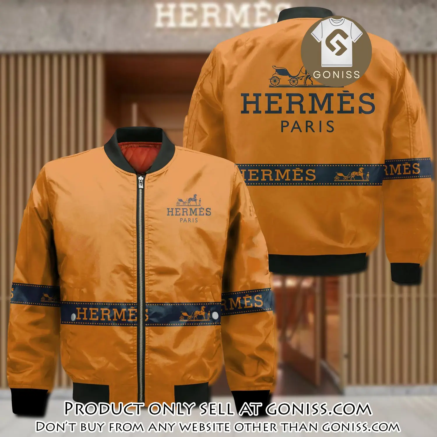 Hermes bomber jacket luxury brand clothing clothes outfit for men women gn5539086